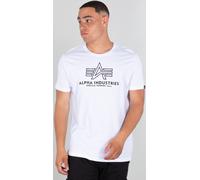 Alpha Industries Basic Embroidery T-Shirt, weiss, Größe L für Männer