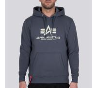 Alpha Industries Herren Hoodie Basic Logo greyblack S
