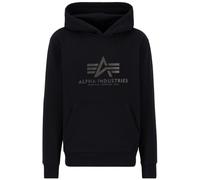 Alpha Industries Basic Hoody Carbon Schwarz / Schwarz M