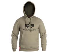 Alpha Industries - Basic Hoody - Känguru-Sweatshirt mit Kapuze - Olive XXL
