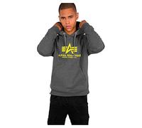 Alpha Industries Basic Hoody Kapuzensweat für Herren Charcoal Heather