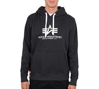 Alpha Industries Basic Hoody Kapuzensweat für Herren Iron Grey