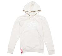 Alpha Industries Basic Hoody Kapuzensweat für Herren Jet Stream White/White