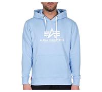 Alpha Industries Basic Hoody Kapuzensweat für Herren Light Blue