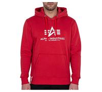 Alpha Industries Basic Hoody Kapuzensweat für Herren RBF Red