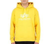 Alpha Industries Basic Hoody Kapuzensweat für Herren Solar Yellow