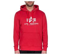 Alpha Industries Basic Hoody Kapuzensweat für Herren Speed Red