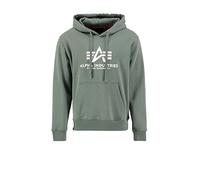 Alpha Industries Basic Hoody Kapuzensweat für Herren Vintage Green