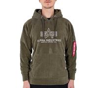 Alpha Industries Basic Hoody Polar Fleece Kapuzensweat für Herren Dark Olive