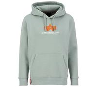 Alpha Industries Basic Hoody Rubber Kapuzensweat für Herren Dusty Green