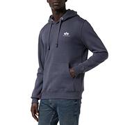 Alpha Industries Basic Hoody Small Logo Kapuzensweat für Herren Greyblack