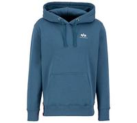 Alpha Industries Basic Hoody Small Logo Kapuzensweat für Herren Vintage Marine