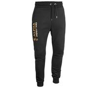 Alpha Industries Basic Jogger AI (Sale) black/yellow gold, Größe 3XL, Herren, Baumwolle