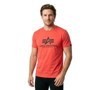 Alpha Industries Basic Big Logo T-Shirt Größe M Rot