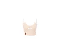 Muskelshirt ALPHA INDUSTRIES "Basic ML Cropped Tank Top Wmn", Damen, Gr. XS, orange (pale peach), Obermaterial: 95% Baumwolle, 5% Elastan, Shirts (90042941-XS) pale peach