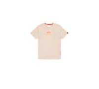 Alpha Industries Basic Mid Logo T-Shirt Größe 2XL Beige
