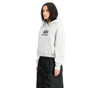 Alpha Industries Basic Big Logo Puff Print Hoodie Größe L Grau