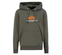 Alpha Industries Basic Rubber Hoodie für Herren Dark Olive