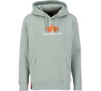 Alpha Industries Basic Rubber Hoodie, grün, Größe S für Männer