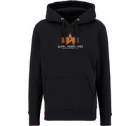 Alpha Industries Basic Rubber Hoodie, schwarz, Größe S