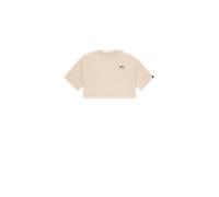 Alpha Industries Basic Small Logo Cropped PP T-Shirt Größe S Beige