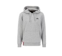 Alpha Industries Basic Small Logo Hoodie Größe 2XL Grau