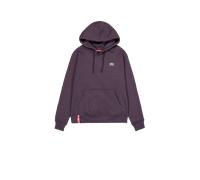 Hoodie ALPHA INDUSTRIES "Alpha Industries Men - Hoodies Basic Hoody Small Logo" Gr. S, lila (plum) Herren Sweatshirts (61460254-S) plum