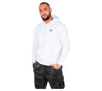Alpha Industries Kapuzenpullover Basic Small Logo – Herren, Regular Fit, Weiß, Gr. XL
