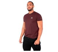 Alpha Industries T-Shirt Herren Basic Small Logo Kurzarm Größe S Deep Maroon