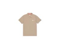 Alpha Industries - Small Logo Poloshirt - Vintage Sand S