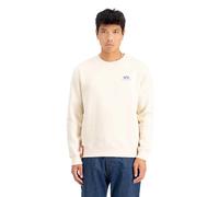 Alpha Industries Sweatshirt mit Label-Print in Offwhite, Größe XXXL