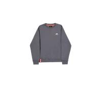Sweater ALPHA INDUSTRIES "Alpha Industries Men - Sweatshirts Basic Small Logo" Gr. XS, grau (greyblack) Herren Sweatshirts (16311334-XS)
