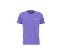 Alpha Industries Basic Small Logo T-Shirt Größe M Lila
