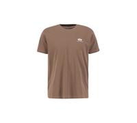 Alpha Industries Basic T Small Logo T-Shirt für Herren Taupe