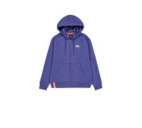 Hoodie ALPHA INDUSTRIES "Alpha Industries Men - Hoodies Basic Zip Hoodie Small Logo", Herren, Gr. 2 XL, night lila, Obermaterial: 80% Baumwolle, 20% Polyester, regular fit, Sweatshirts (72726919-XXL)