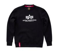 ALPHA INDUSTRIES Herren Basic Sweater Pullover (Schwarz 03), Small.