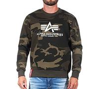 Alpha Industries Basic Sweater Camo Sweatshirt für Herren Olive Camo