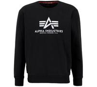 Alpha Industries Basic Sweater Carbon Schwarz / Silber S