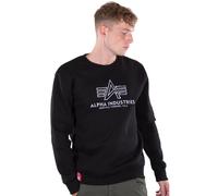 Alpha Industries Basic Sweater Embroidery schwarz / weiss S