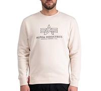 Alpha Industries Basic Sweater Embroidery Sweatshirt für Herren Jet Stream White