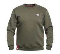 Alpha Industries - Basic Sweater Small Logo - Sweatshirt - Dark Olive M