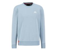 Alpha Industries Basic Sweater Small Logo Sweatshirt für Herren Greyblue