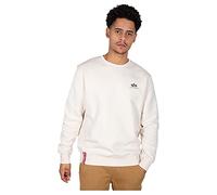 Alpha Industries Basic Sweater Small Logo Sweatshirt für Herren Jet Stream White