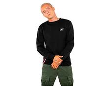 Alpha Industries Basic Sweater Small Logo Sweatshirt Herren Schwarz 4XL