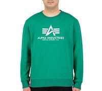 Alpha Industries Herren Sweater Basic Logo jungle green XS