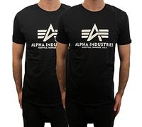 Alpha Industries Basic Kurzarm-t-shirt 2 Einheiten XL Black