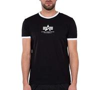 Alpha Industries Basic T Contrast ML T-Shirt für Herren Black/White