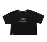 Alpha Industries Basic T COS HOL. Print Wmn T-Shirt für Damen Black/Silver Crystal