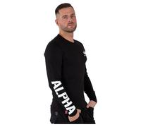 Alpha Industries - Basic T - LS Langarmshirt für Männer - Größe S - Grau