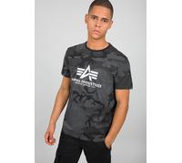 Alpha Industries Basic T-Shirt Black Camo-L